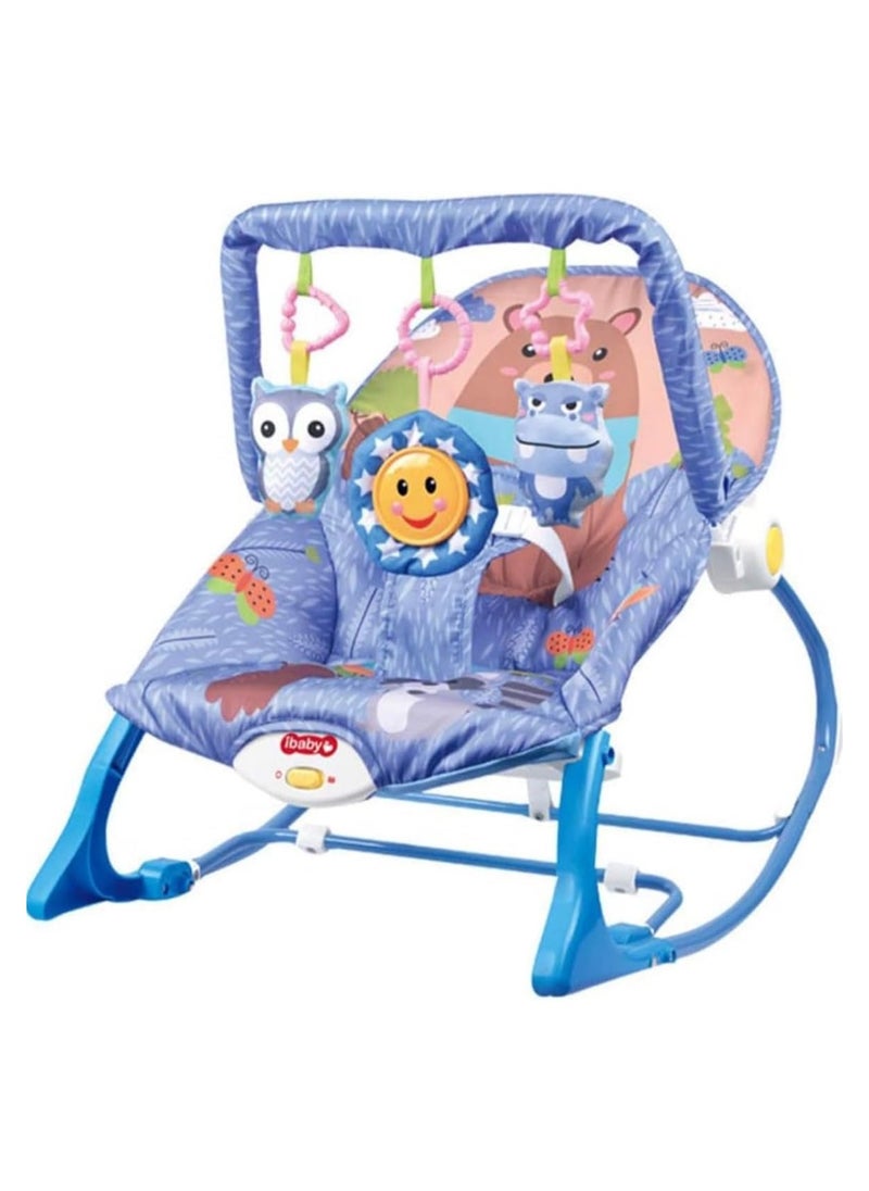 Colorful Baby Rocking Chair with Musical Bliss and Hanging Toys