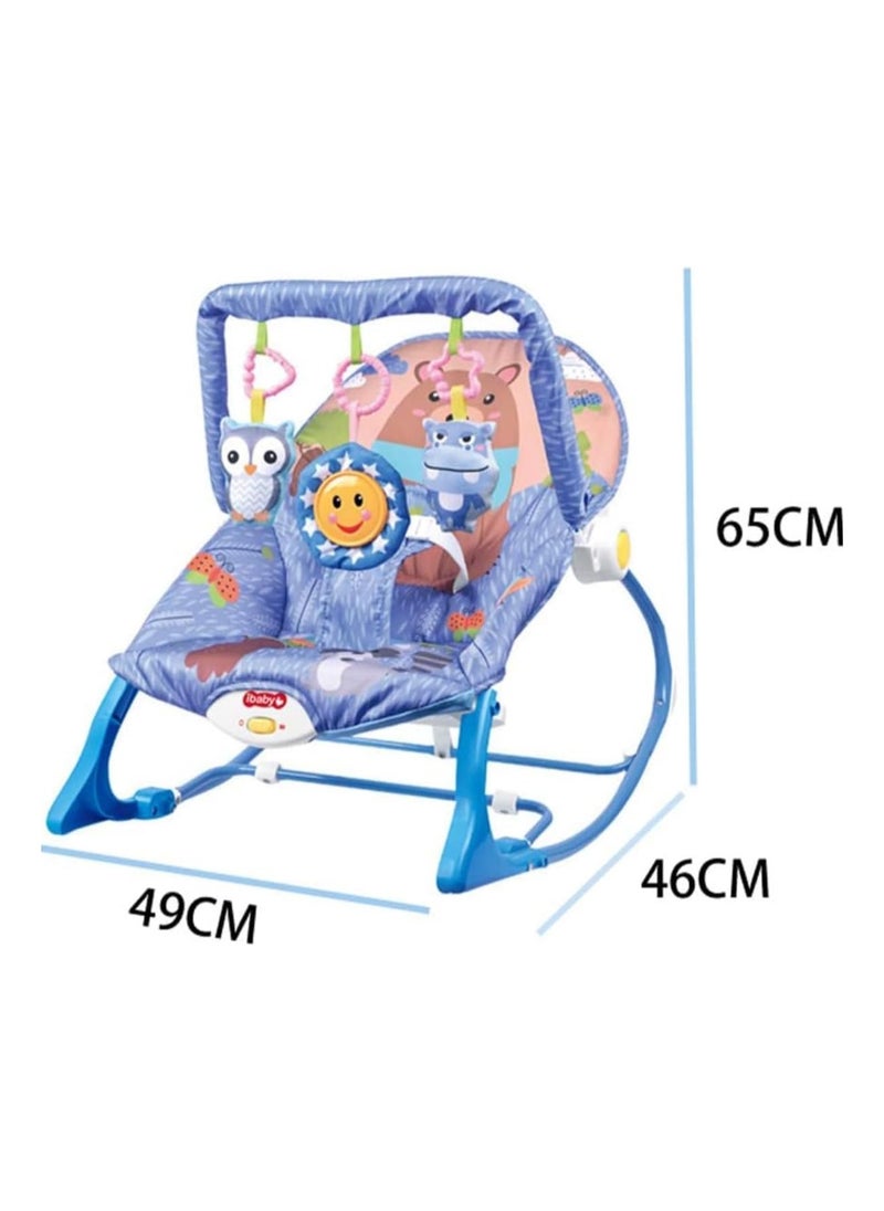 Colorful Baby Rocking Chair with Musical Bliss and Hanging Toys