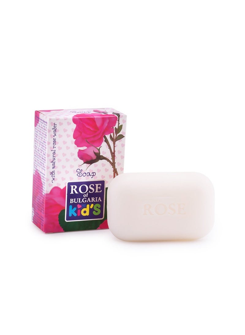 Rose of Bulgaria PARABEN FREE Baby Kids Children SOAP 100 g for Mild and Sensitive Skin With Natural Rose Oil Camomile and Pure Rose Water