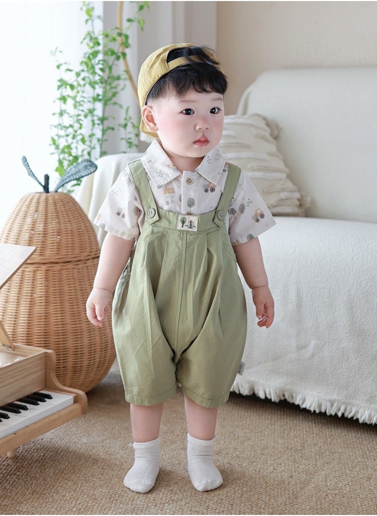 Two Piece Set For Infants And Young Children To Go Out And  Play