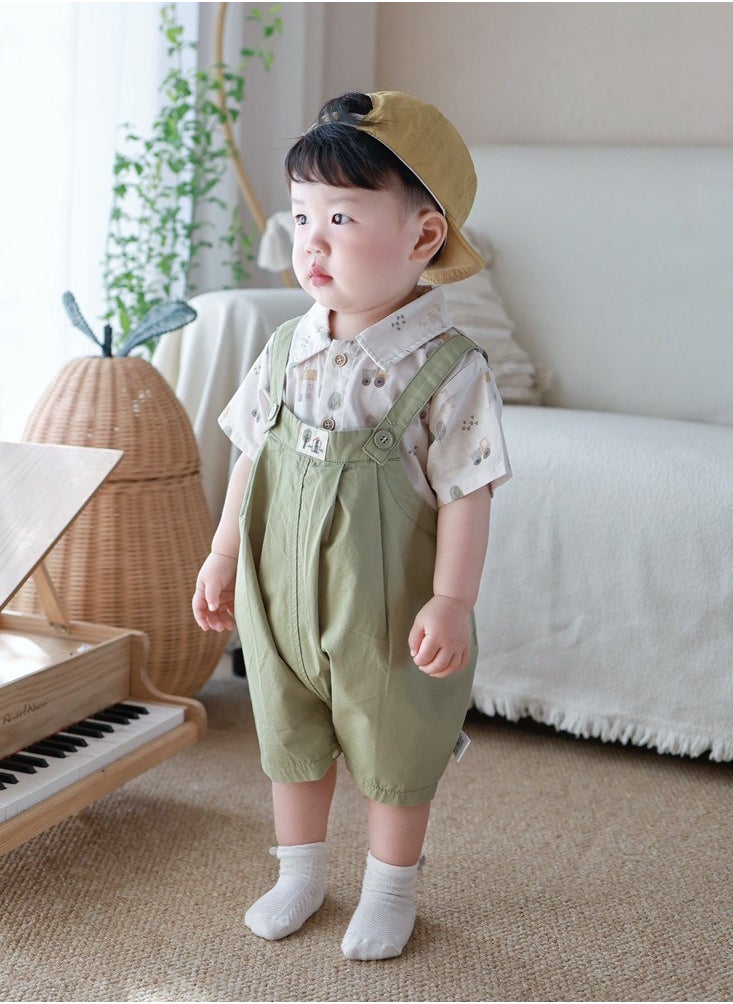 Two Piece Set For Infants And Young Children To Go Out And  Play
