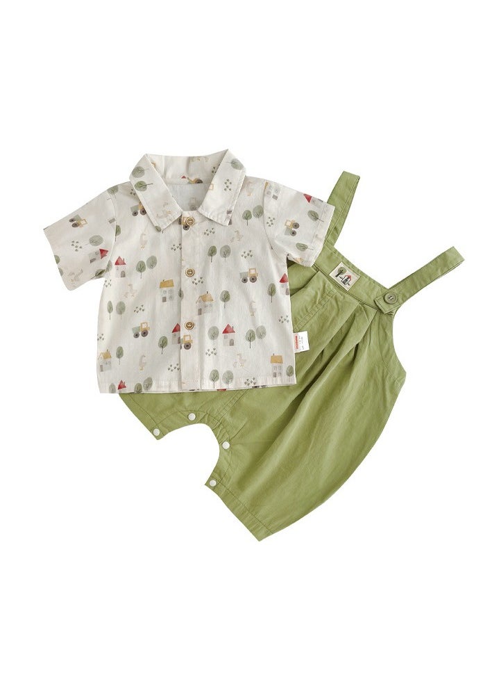 Two Piece Set For Infants And Young Children To Go Out And  Play