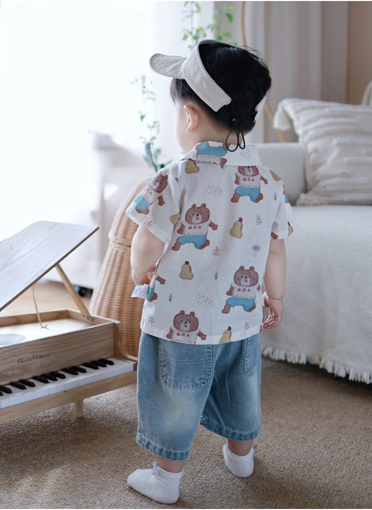 Two Piece Set For Infants And Young Children To Go Out And  Play