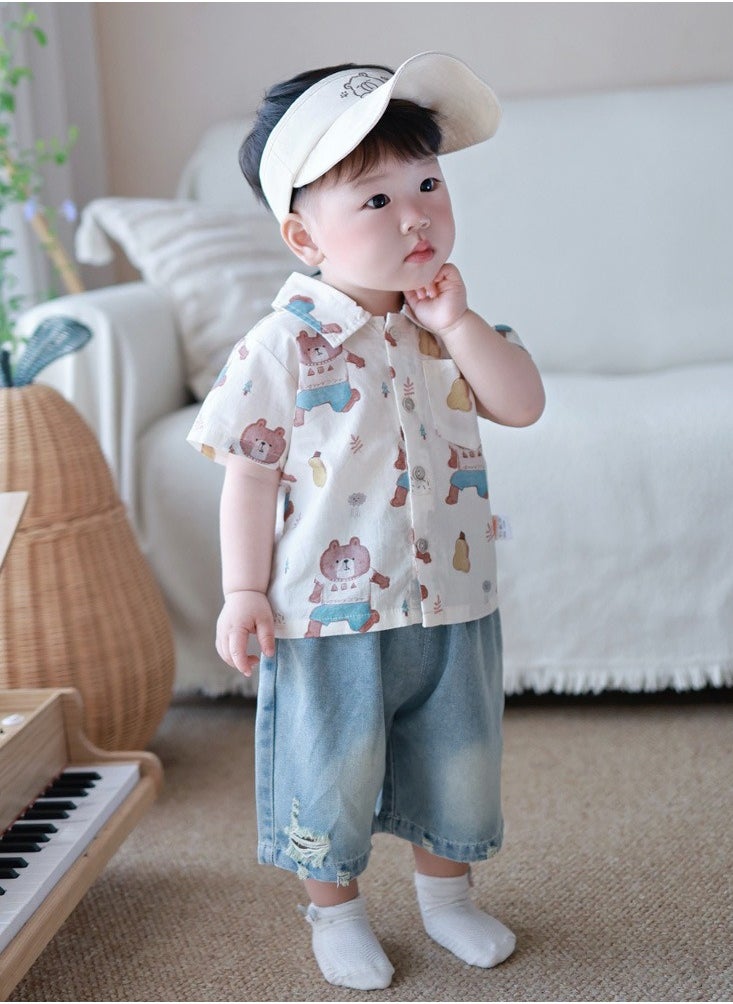 Two Piece Set For Infants And Young Children To Go Out And  Play