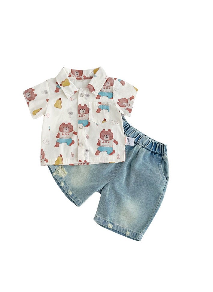 Two Piece Set For Infants And Young Children To Go Out And  Play