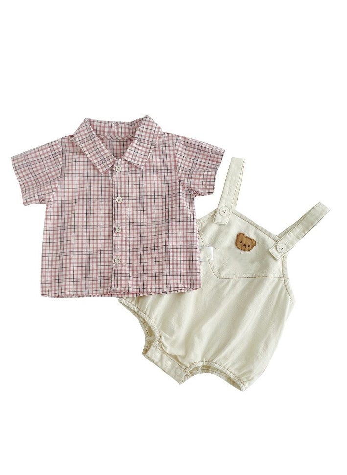 Two Piece Set For Infants And Young Children To Go Out And  Play
