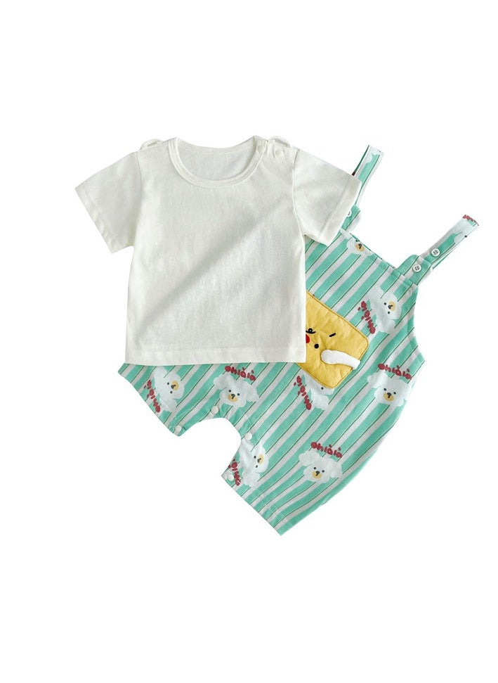 Two Piece Set For Infants And Young Children To Go Out And  Play
