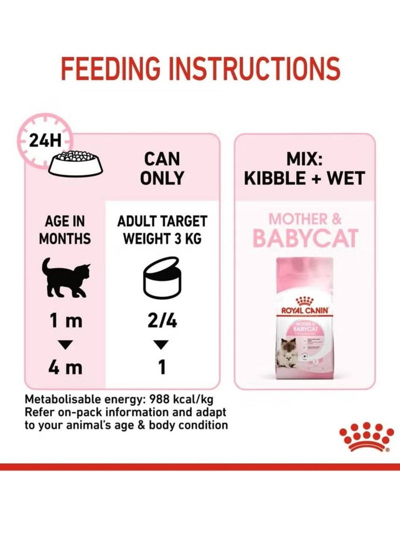 Royal Canin Feline Health Nutrition Mother & Babycat Mousse (WET FOOD - Cans) 12X195g