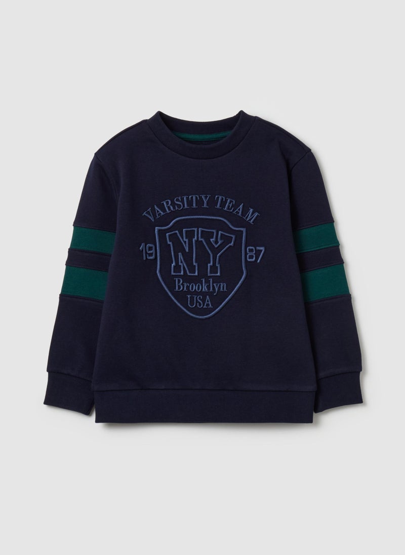 Sweatshirt with ''Varsity Teamâ€ embroidery