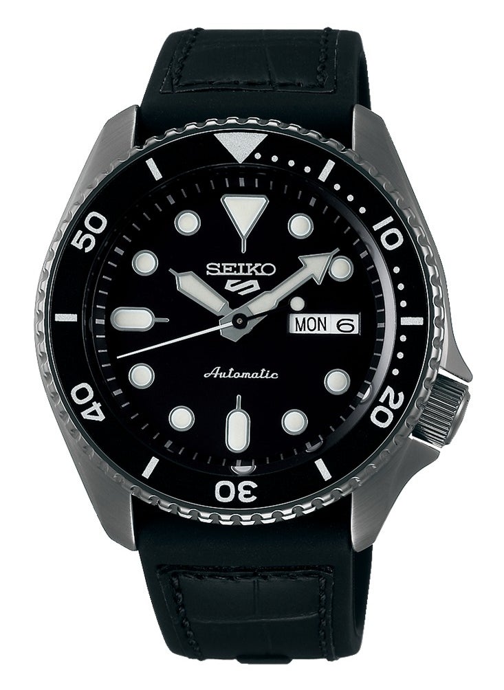 Seiko New 5 Sports Black Dial Men's Watch - SRPD65K3