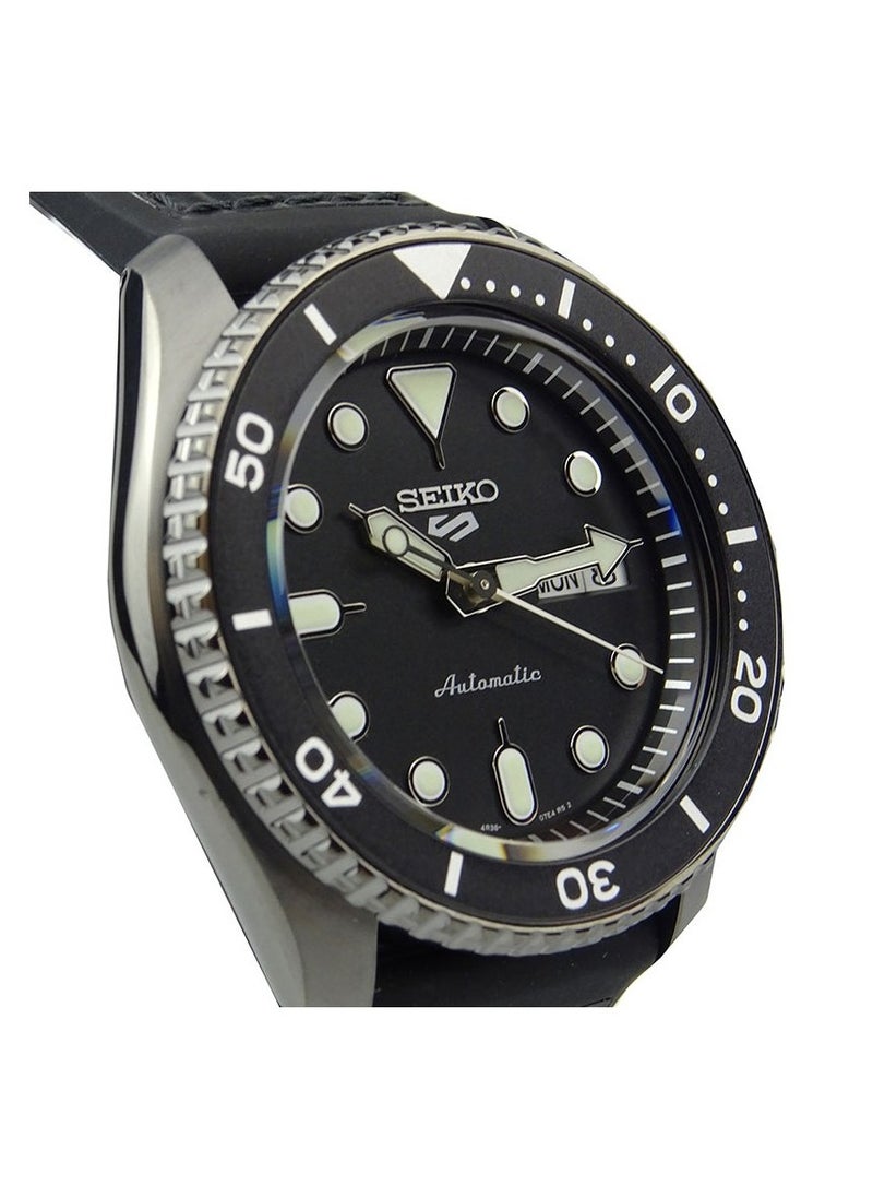 Seiko New 5 Sports Black Dial Men's Watch - SRPD65K3
