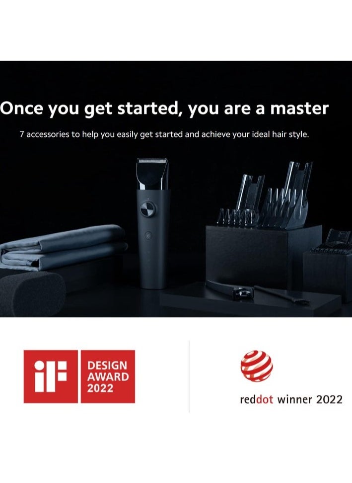 Xiaomi Hair Clipper, Professional Hair Clippers for Men with 14 Length Comb Settings and 5 Styling Precision Length Settings, Titanium-Plated Ceramic  Head, Cordless Hair Clippers for Men/Kids