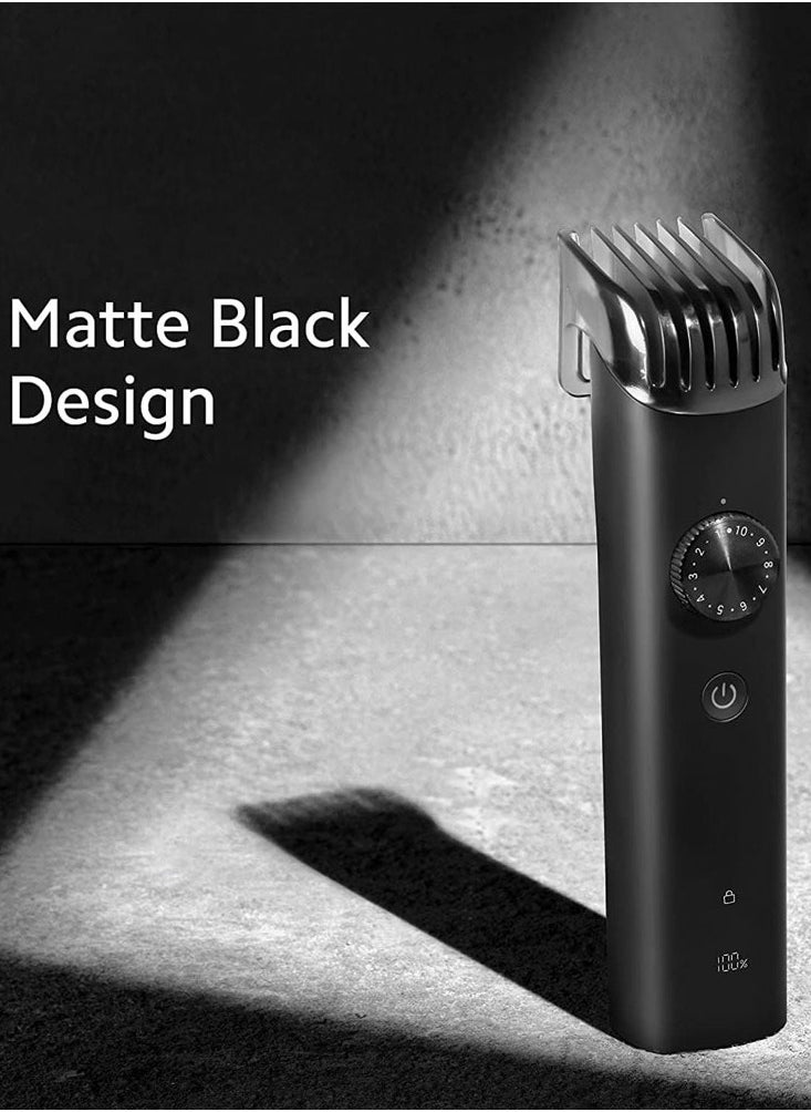 Grooming Kit Pro hair clipper with multiple shaving styles washable and comfortable suitable size and great performance (Black)