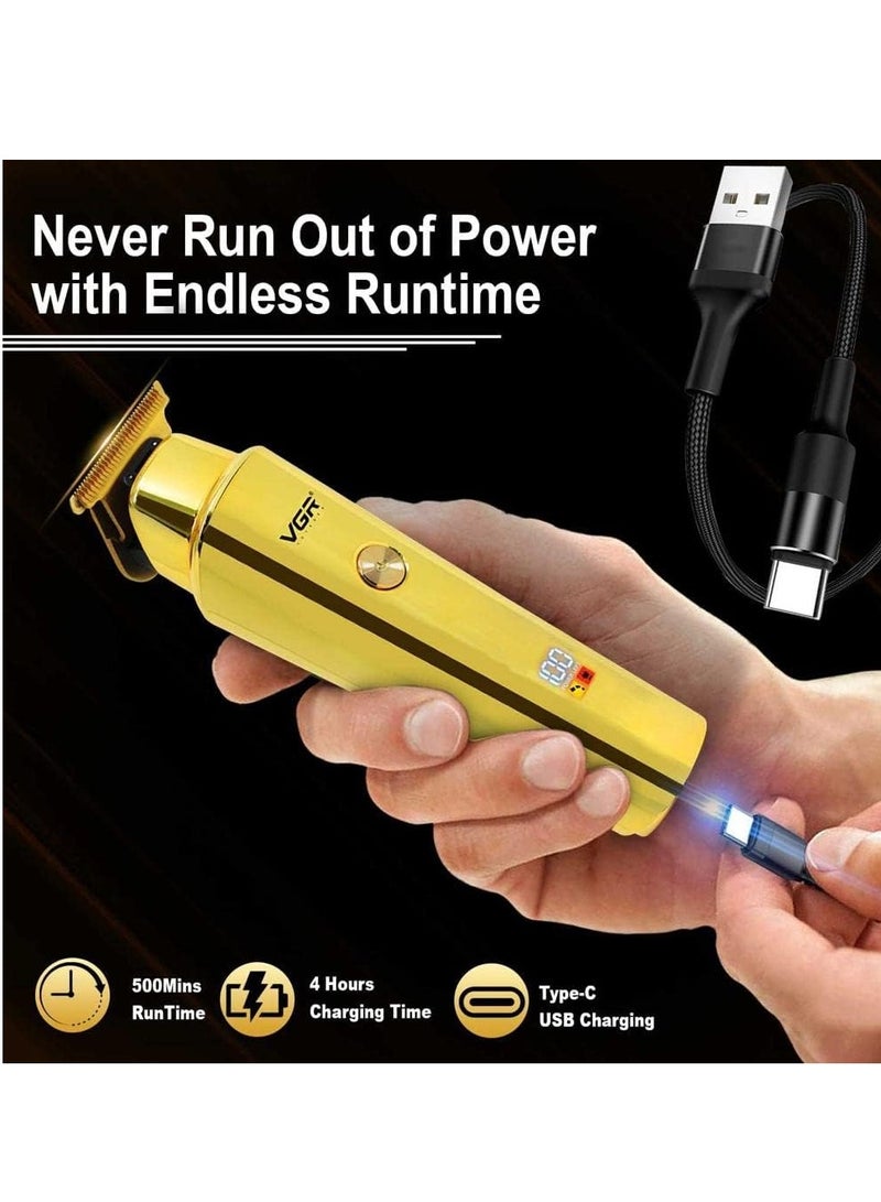 V-947 Professional hair trimmer  Runtime: 500 minutes , 3 pcs guide comb , Cleaning brush , Lubricating oil , USB charging function