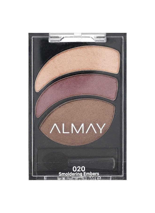 Almay, Shadow Trios, Smoky Eyeshadow, 020 Smoldering Embers, 0.19 oz (5.5 g)