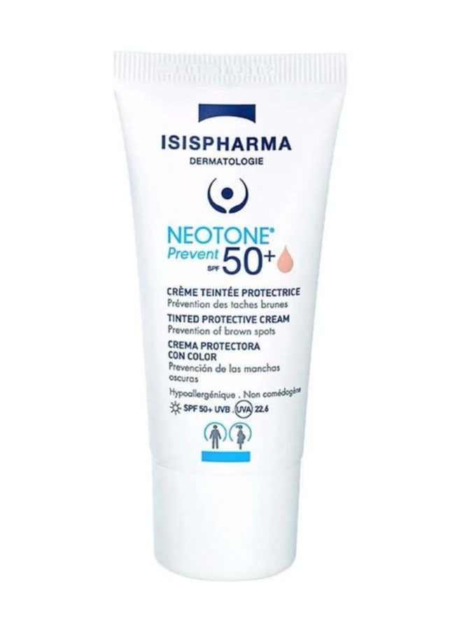 ISIS Pharma Neotone Prevent SPF50+ Light Tinted 30ml — High Protection Sunscreen with Tinted Finish