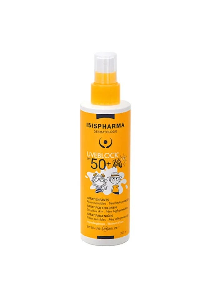 ISIS Pharma Uveblock SPF50+ Spray Kids 200ml — High Protection Sunscreen for Children