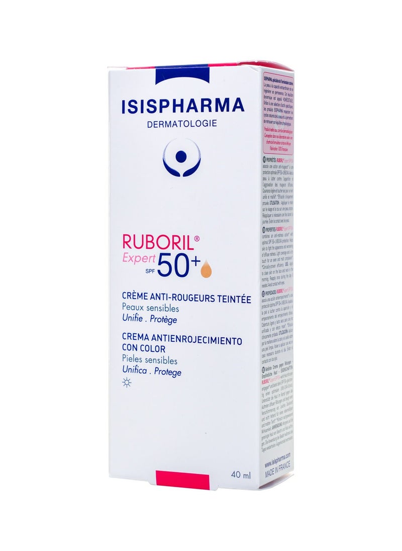 ISIS Pharma Ruboril Expert SPF50+ 40ml — High Protection Sunscreen for Sensitive Skin