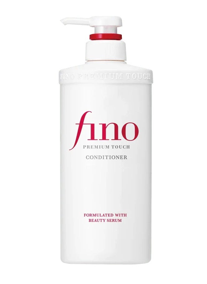Fino Premium Touch Conditioner 550ml – Intense Moisture Hair Treatment – Repairs Dry, Damaged Hair – With Keratin & Beauty Serum – For Silky, Smooth Hair