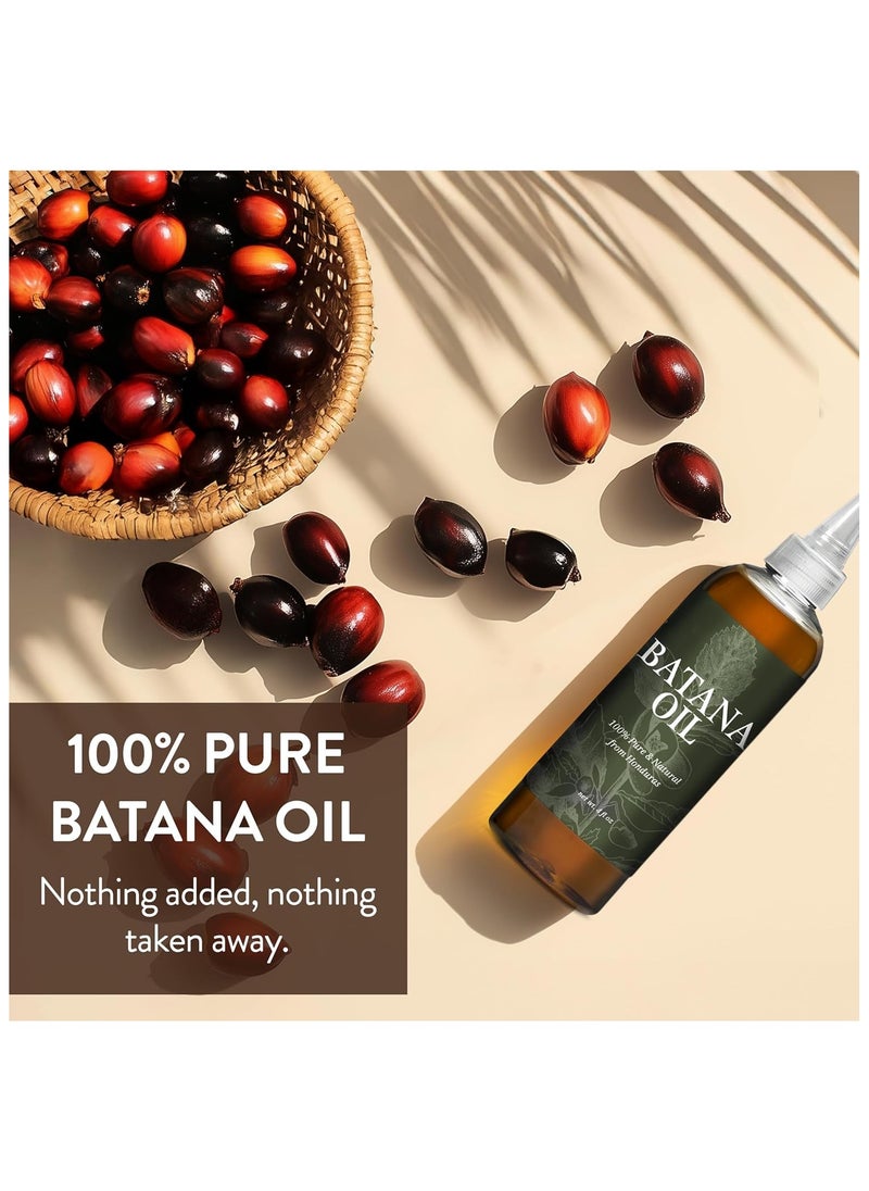 Batana Oil for Hair Care, Hair Oil, Hair Growth Oils for Moisturizes Scalp, Strengthens Hair, Men & Women 100ml, 3.38FL