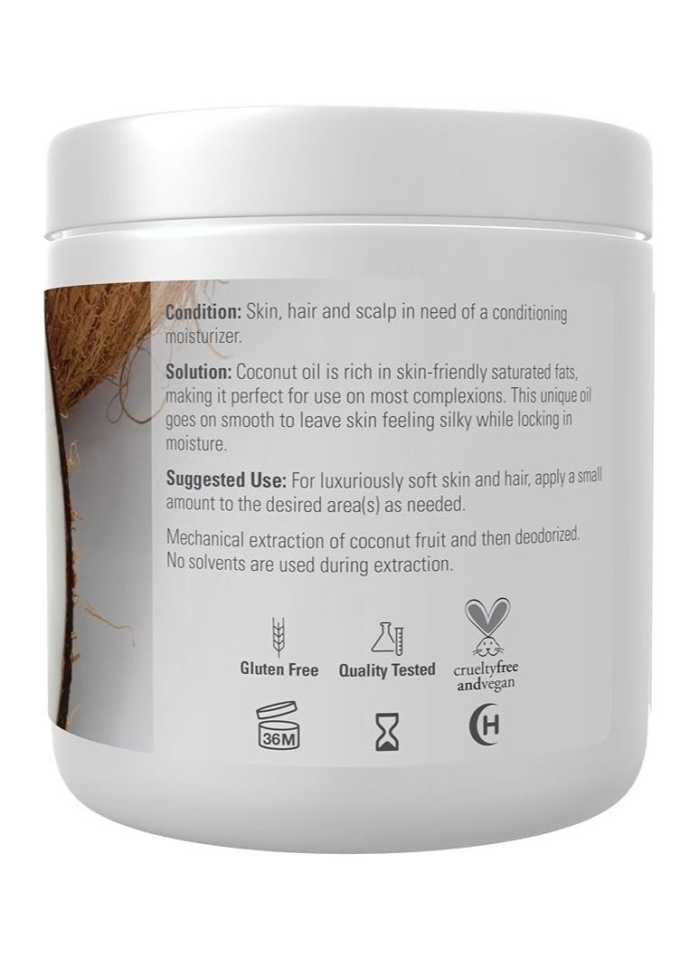 NOW Solutions Coconut Oil, 7 fl oz, 100% Natural, Multi-Purpose Moisturizer