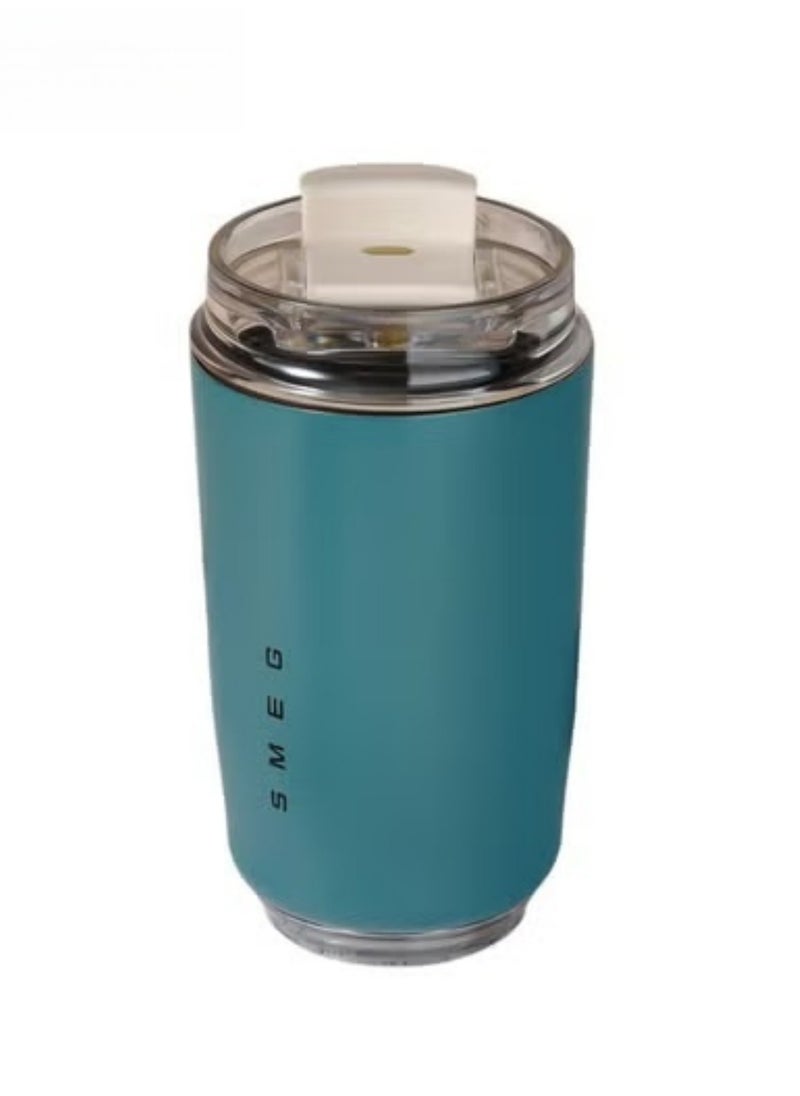 320ML Coffee Mug,Insulated Beverage Cup With Leakproof Lid, Travel Portable Car Drinking Cup，Stainless Steel Vacuum Leak proof , Blue