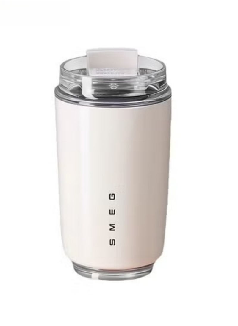 320ML Coffee Mug,Insulated Beverage Cup With Leakproof Lid, Travel Portable Car Drinking Cup，Stainless Steel Vacuum Leak proof , White