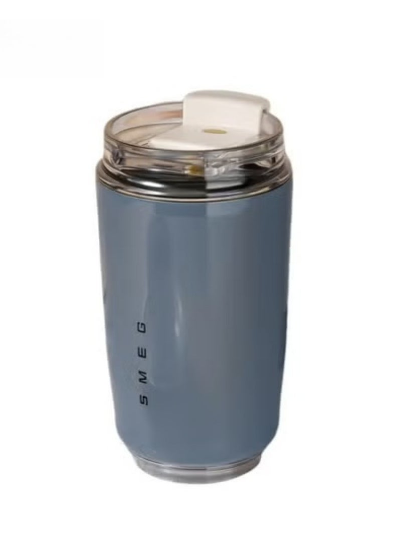 320ML Coffee Mug,Insulated Beverage Cup With Leakproof Lid, Travel Portable Car Drinking Cup，Stainless Steel Vacuum Leak proof , Gray