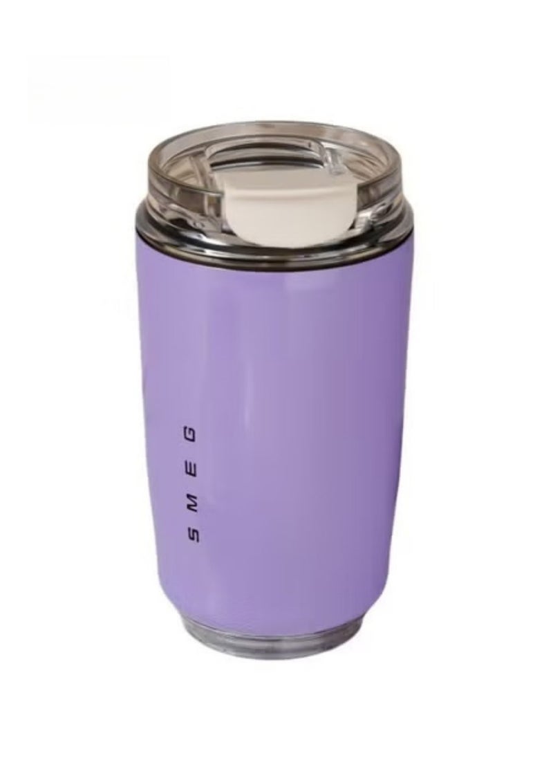 320ML Coffee Mug,Insulated Beverage Cup With Leakproof Lid, Travel Portable Car Drinking Cup，Stainless Steel Vacuum Leak proof , Purple