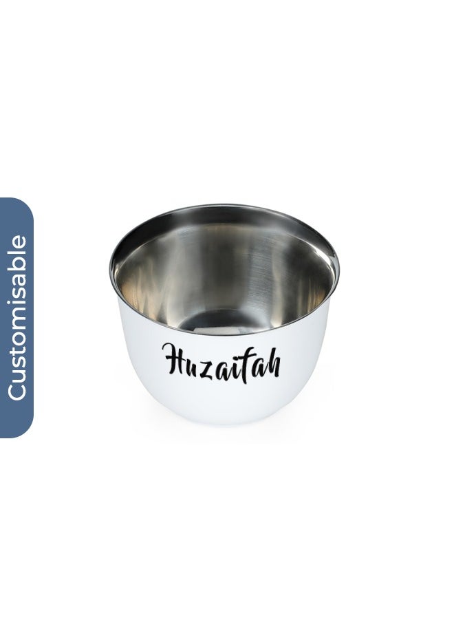 Personalised Gahwa - Hans Larsen Gift Set of 2 Premium Arabic Coffee Cups - White