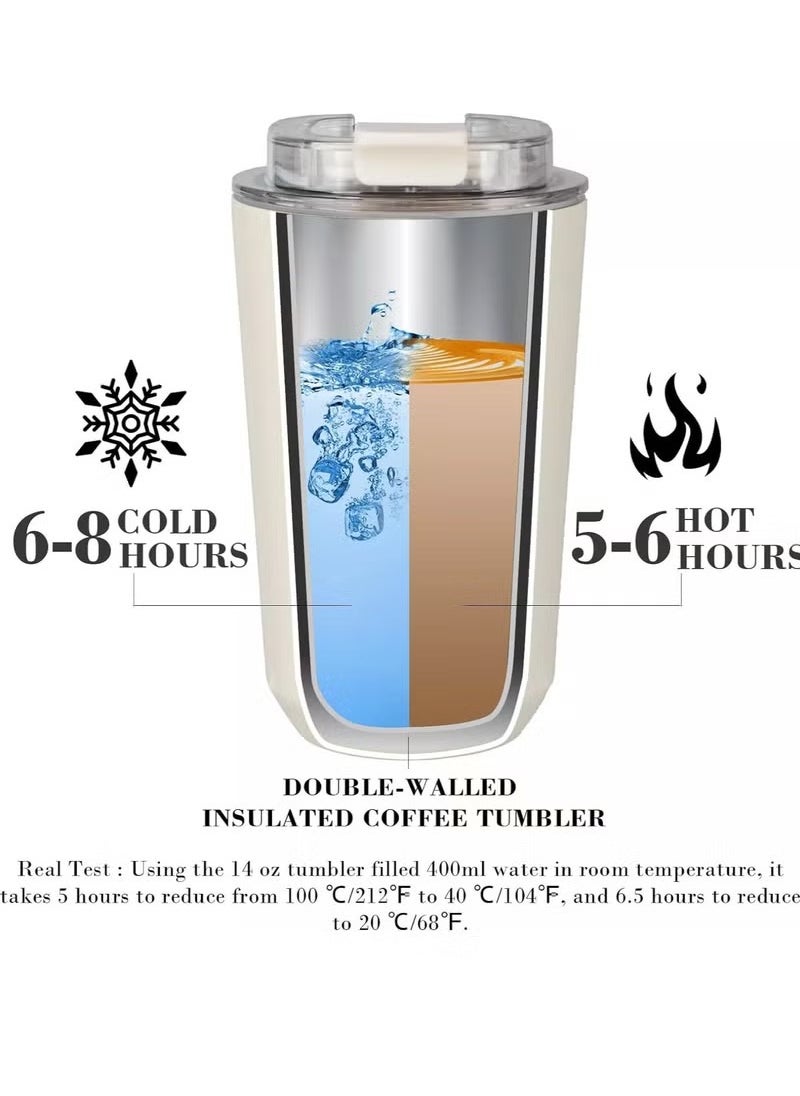 240ML Smeg Beverage Cup Travel Portable Car Drinking Cup Stainless Steel Vacuum Leak proof Coffee Thermos, Black.