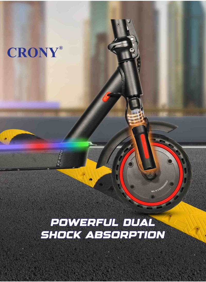 W563 E-Scooter 250W Motor, 25-45KN/H Speed, 10-25KM Range, Front Suspension, Durable Honeycomb Tires,Smart App Control,Aluminum Alloy Frame, 100KG Max Load, 36V/7.8AH Battery,Easy Folding, LED Light Base, Commuter Electric Scooter for Adults & Kids, Portable, Lightweight Design, Durable Honeycomb Tires, Bluetooth Connectivity, Ideal for Daily Commute & Leisure Rides, 3-5 Hours Charging Time, Normal/Disc Brakes, IPX4 Waterproof, 7 Colors LED Deck Lights，Red