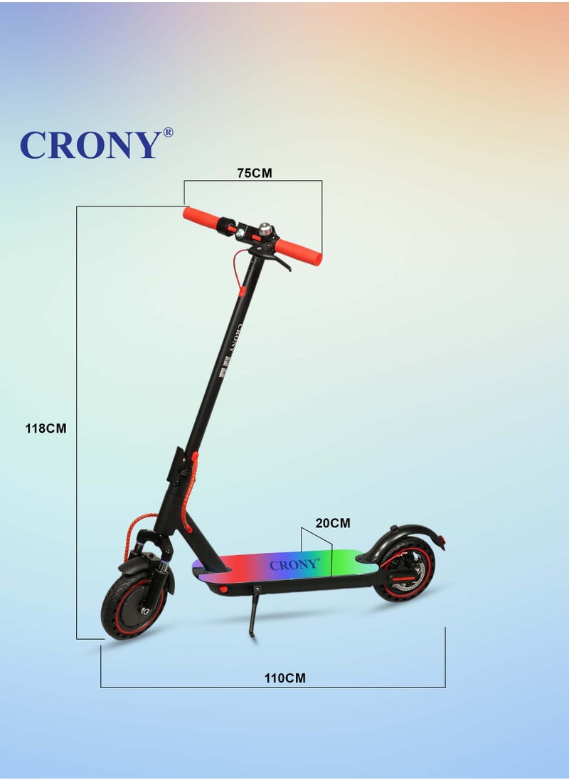 W563 E-Scooter 250W Motor, 25-45KN/H Speed, 10-25KM Range, Front Suspension, Durable Honeycomb Tires,Smart App Control,Aluminum Alloy Frame, 100KG Max Load, 36V/7.8AH Battery,Easy Folding, LED Light Base, Commuter Electric Scooter for Adults & Kids, Portable, Lightweight Design, Durable Honeycomb Tires, Bluetooth Connectivity, Ideal for Daily Commute & Leisure Rides, 3-5 Hours Charging Time, Normal/Disc Brakes, IPX4 Waterproof, 7 Colors LED Deck Lights，Red