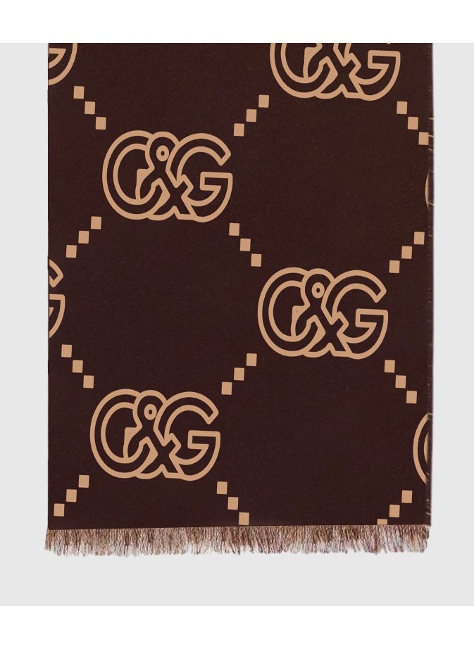 Men fashion scarf with soft and warm winter collar, classic thick knitted scarf breathable and lightweight handbag accessories neck scarf men's gift