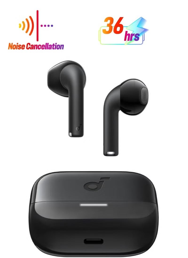 K20i Semi-in-Ear Earbuds, Bluetooth Wireless, 36H Playtime, Fast Charge, Clear Sound, Comfortable Fit, ENC 2-Mic Clear Calls, Custom EQ, IPX5, Bluetooth 5.3, App Control Black