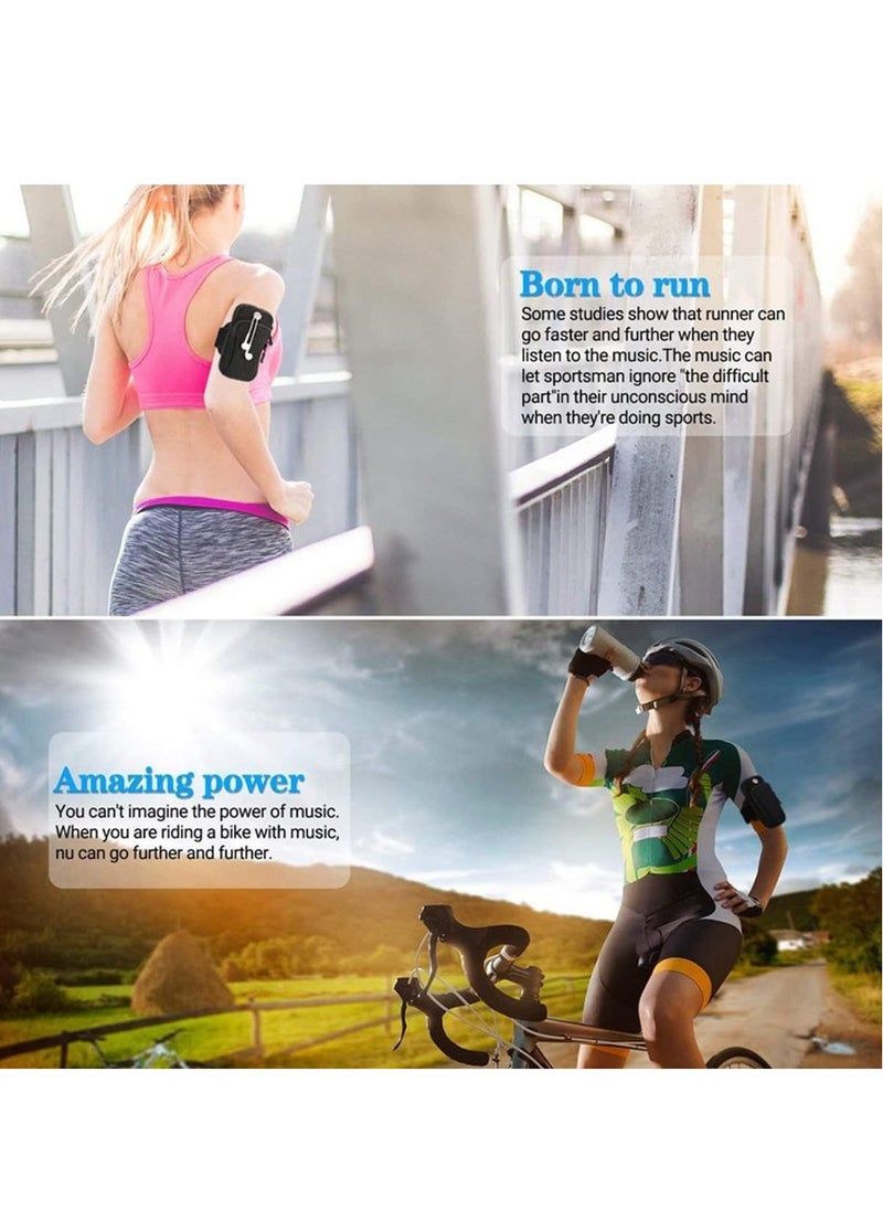 Phone Arm Bag Armband Cell Phone Holder For Running Gym Sports Waterproof Black Cell Phone Holder Pouch Case With Earphone Hole