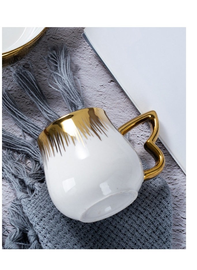 12 Pcs Turkish Coffee Cup Set Tea Cup Set White Swan Coffee Cup Set