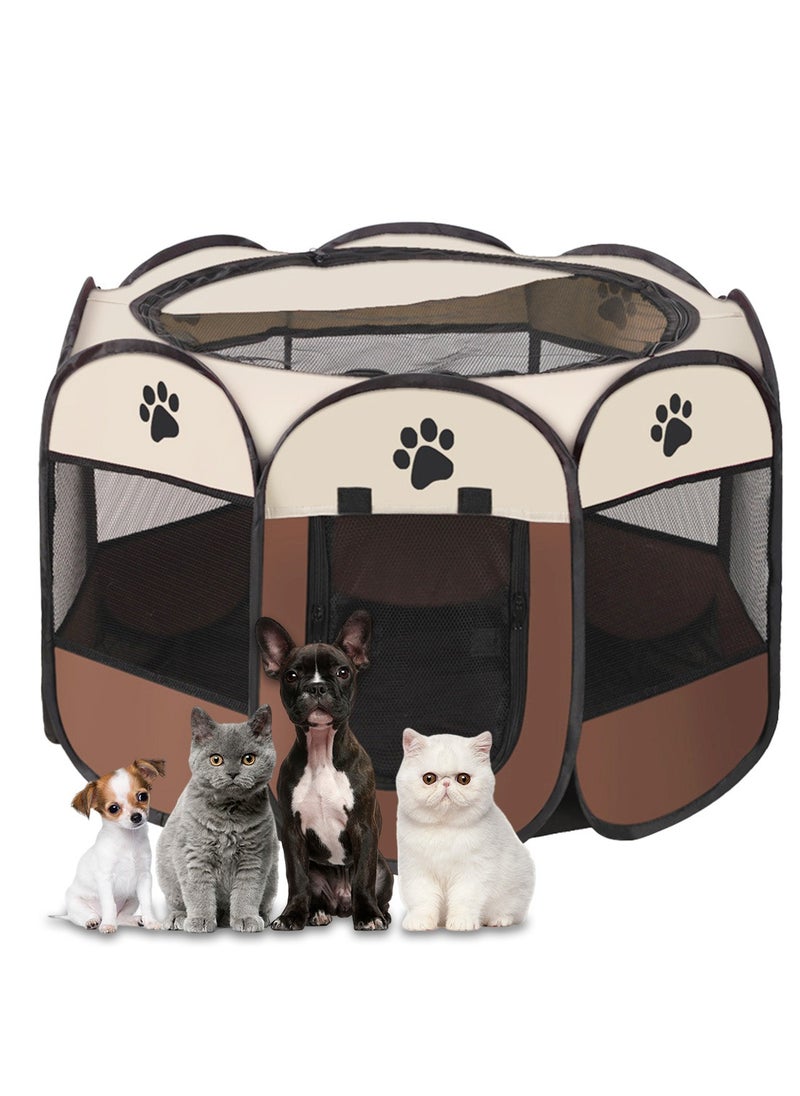 Foldable Dog Tent Pet Puppy Dog Playpen Dog Cage for Cats, Kitten, Small Dogs