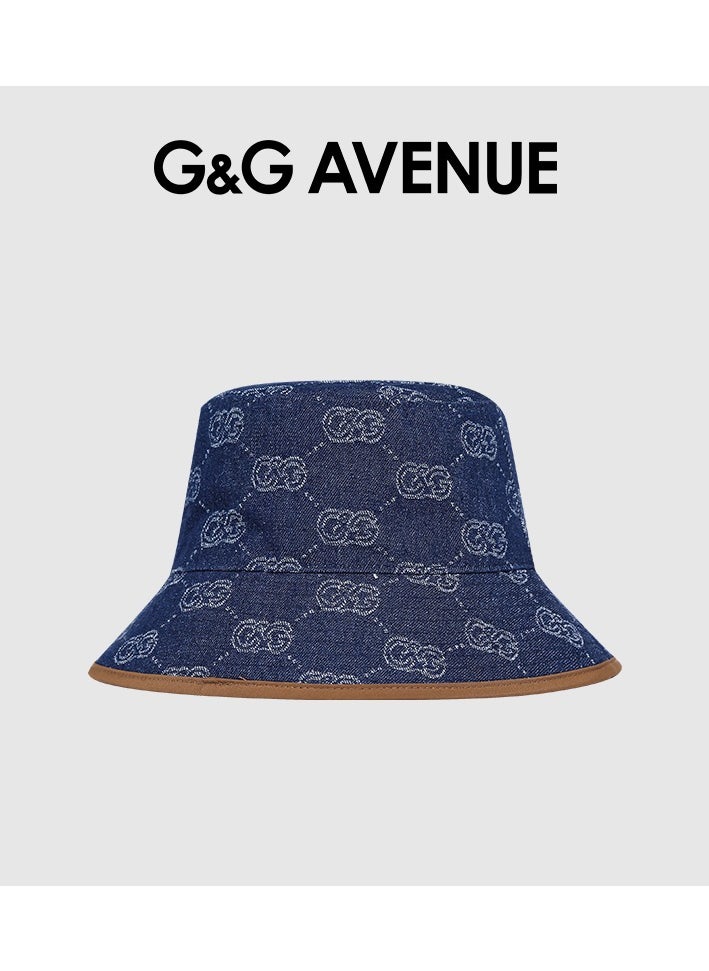 Vintage 100% Cotton Canvas Denim Bucket Hat Casual Outdoor Fishing Hiking Safari Boonie Hat