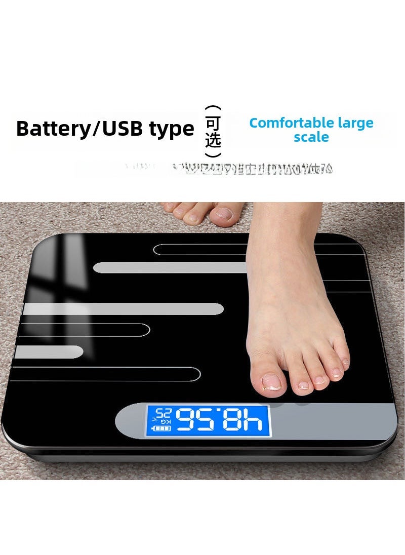 Precision Bluetooth Body Scale for Adults Battery Bar Black