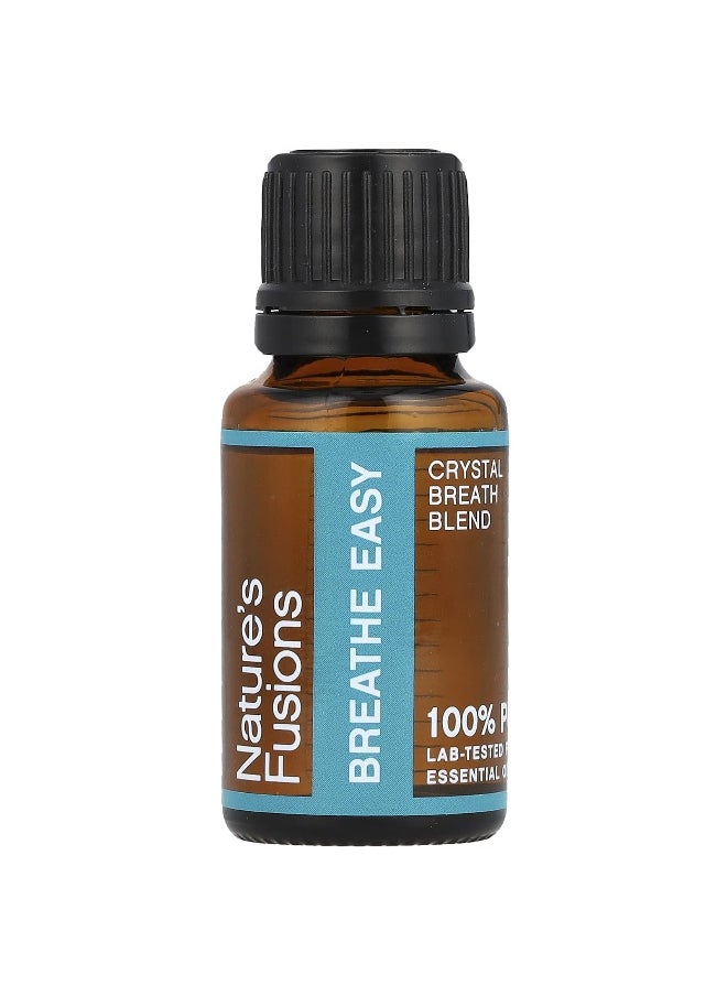 Nature's Fusions, 100% Pure Essential Oil, Breathe Easy , 15 ml