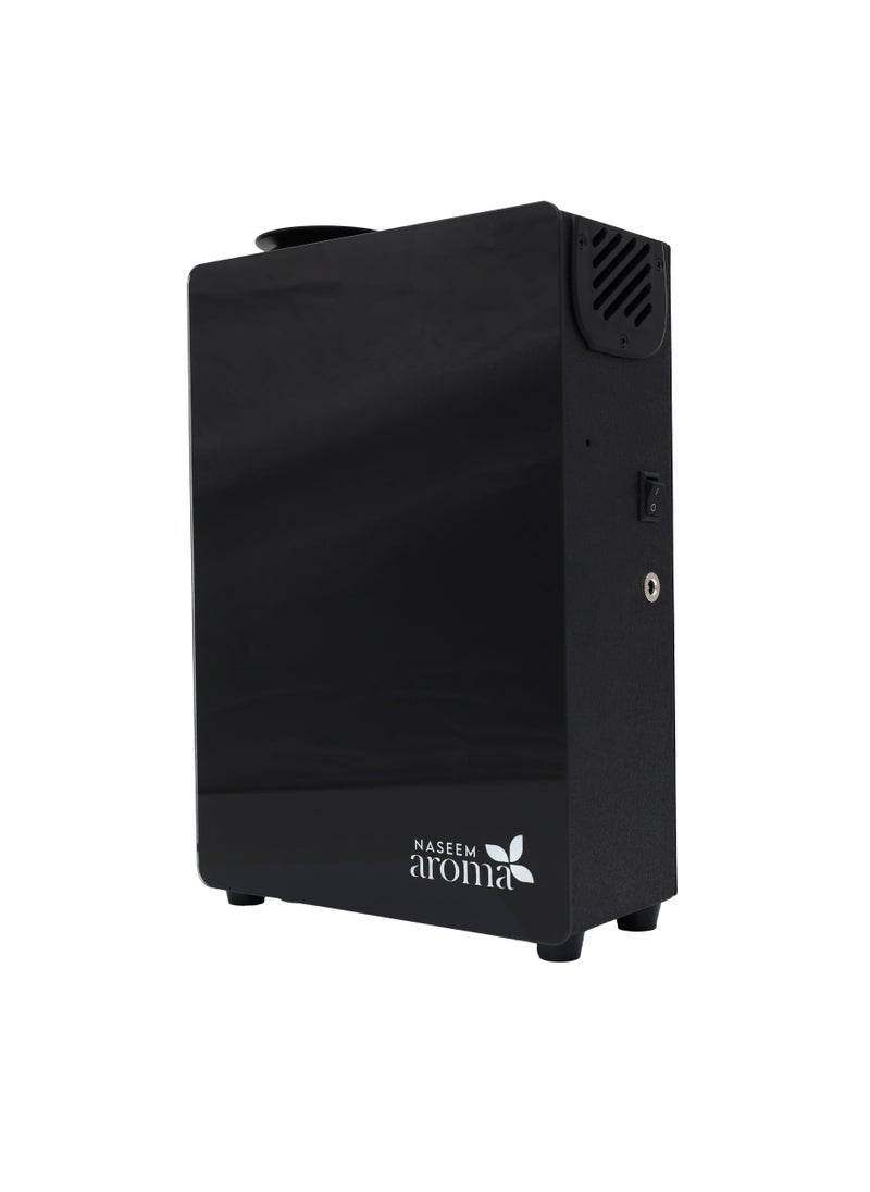 Smart Essential Oil Diffuser Machine | Aroma Oil Diffuser Fragrance Dispenser | Scent Air Machine for Home & Office | Aromatherapy Diffuser for Large Room – Covers Up to 40,000 Cubic Feet | Black Square