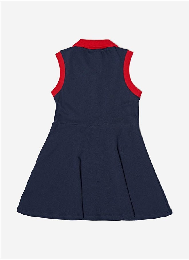 Beverly Hills Polo Club Girl Navy Blue Dress
