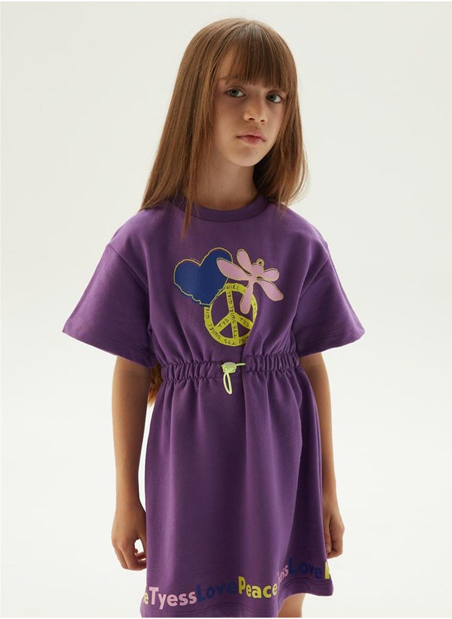 Tyess Girl Purple Dress
