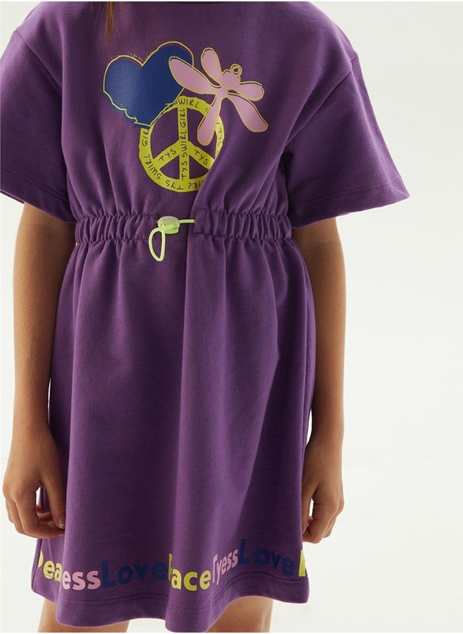 Tyess Girl Purple Dress