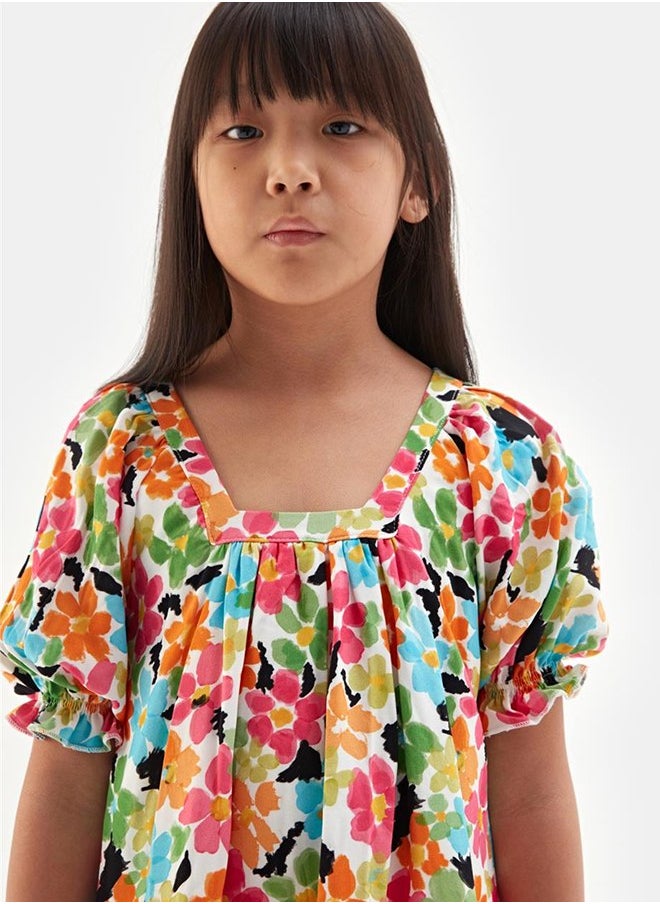Tyess Girl Patterned Dress