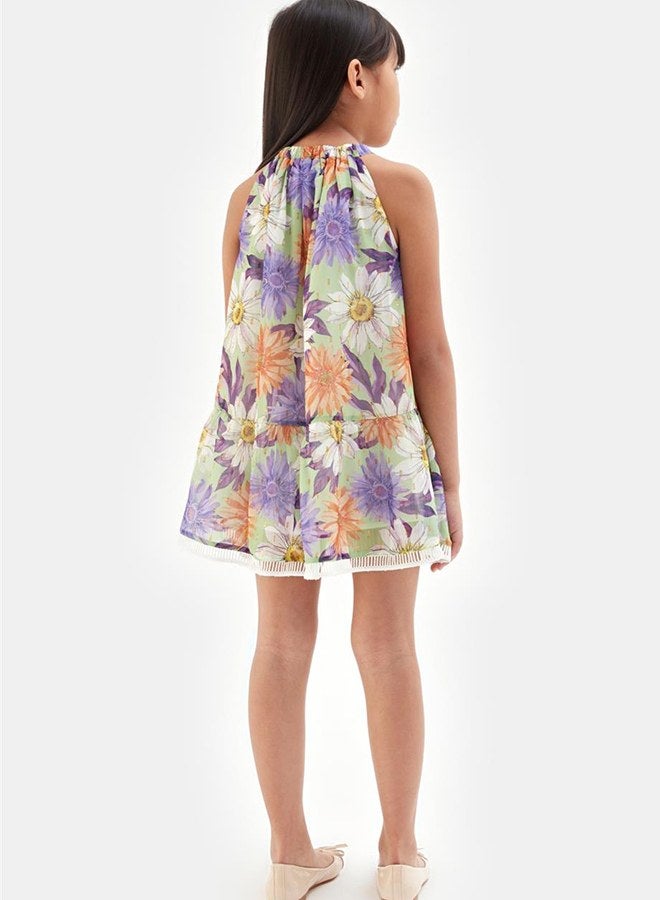 Tyess Girl Patterned Dress