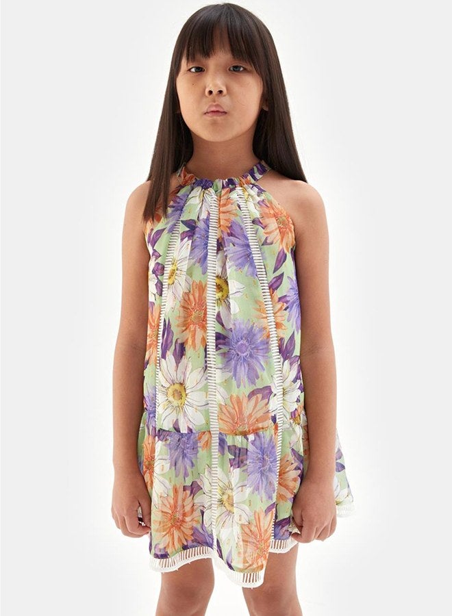 Tyess Girl Patterned Dress