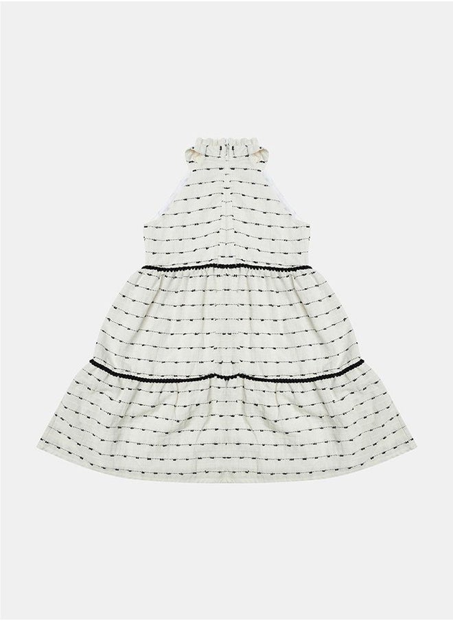 Tyess Girl Ecru Dress