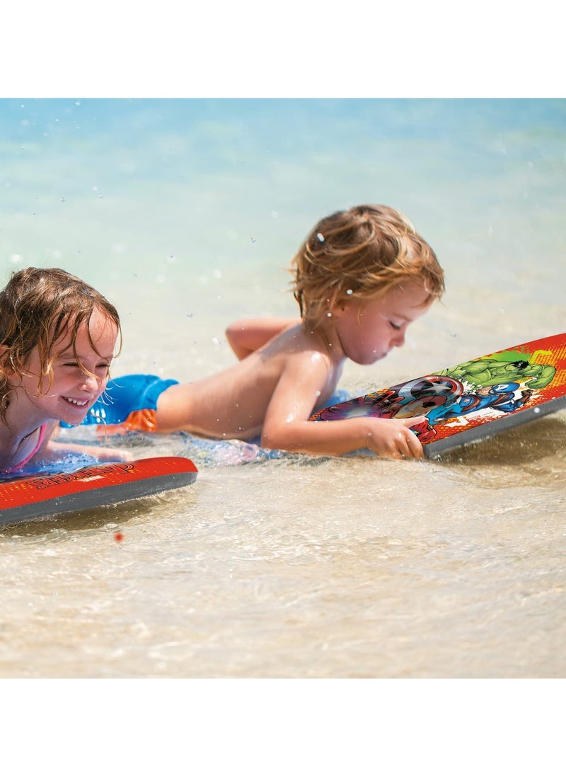 Mondo Body Board Avengers 84cm | Surf Board for Kids | Lighweight Floats | Foam Board for Kids and Adults | Perfect for Beach and Pool